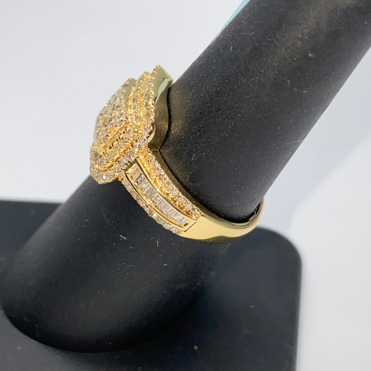14K Gold Champion Square Diamond Baguette Ring - additional product view 7
