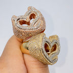 10K Gold Devilish Heart Diamond Ring - main product photo