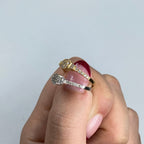 14K Gold Baguette Diamond Unity Engagement Ring - additional product view 4