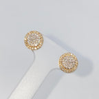 14K Gold 8mm Gaia Circle Diamond Earrings - additional product view 4