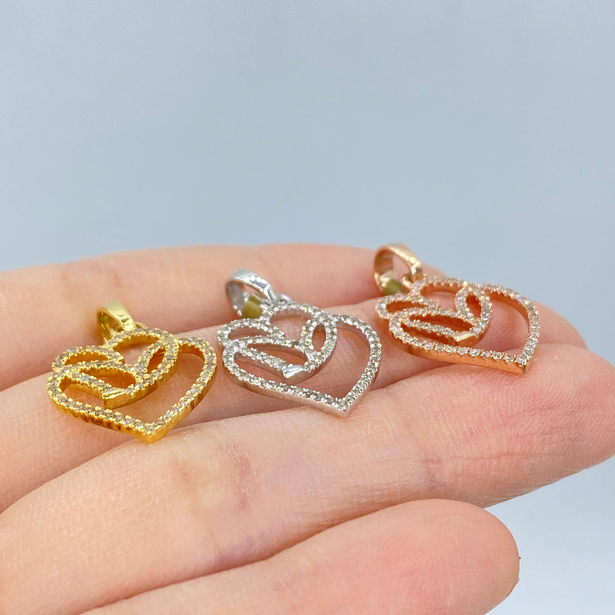 10K Gold Soulmate Heart Diamond Pendant - additional product view 5