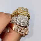 10K Gold Luke Square Diamond Ring - main product photo