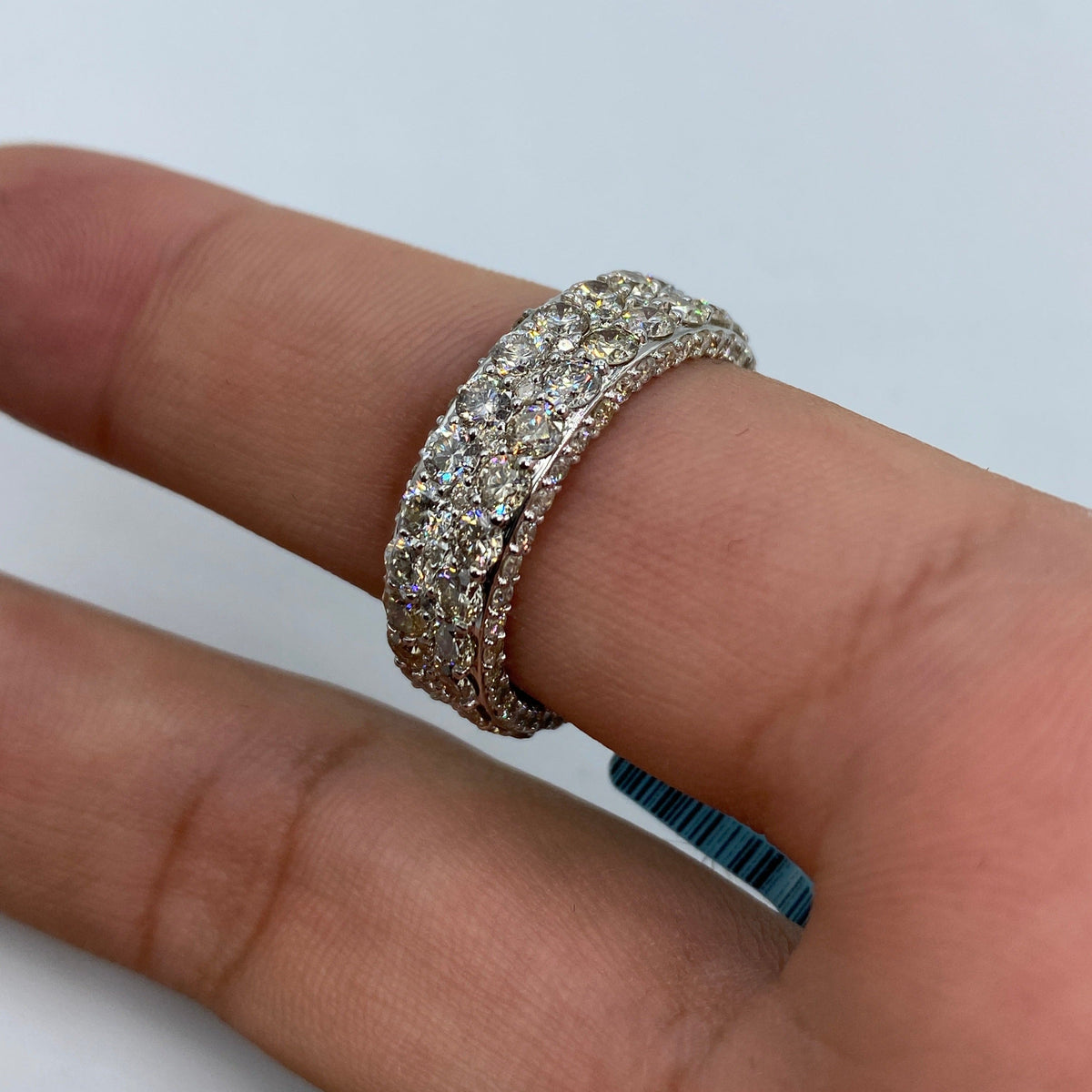 14K Gold Diamond All Around Ring Band - additional product view 8
