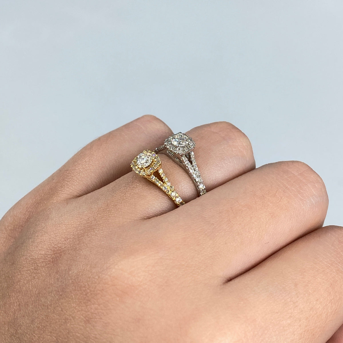 14K Gold Diamond Beloved Engagement Ring - main product photo