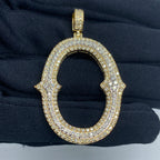 Initial O Old English Diamond Pendant - additional product view 2