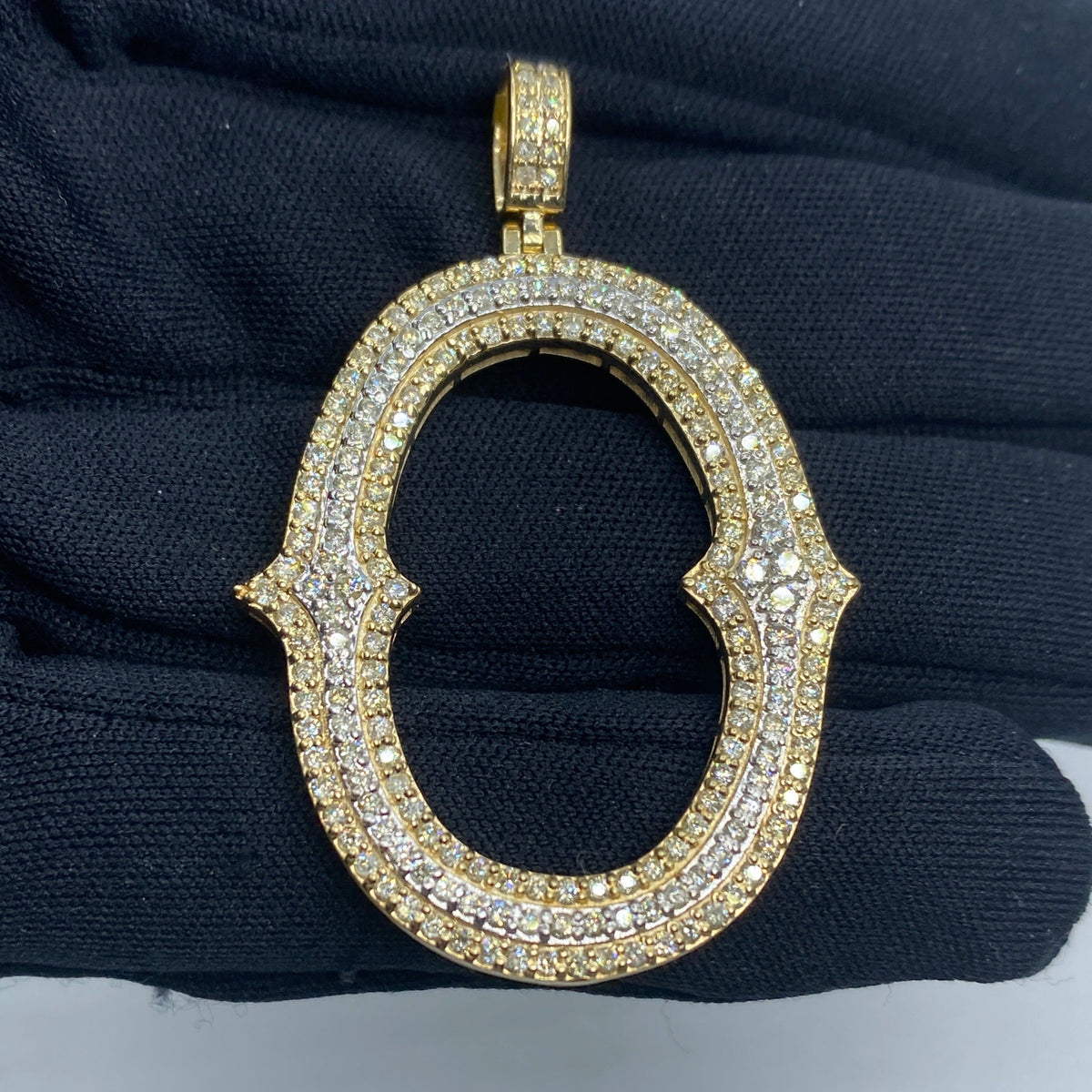 Initial O Old English Diamond Pendant - additional product view 2