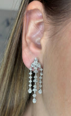 14K Gold Bridal Shooting Star Diamond Earrings - additional product view 4