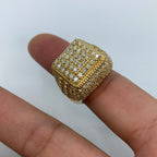 14K Gold Square Jumbo Diamond Ring - additional product view 4