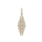 14K Gold Leaf Diamond Pendant - additional product view 2