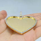 10K Gold Amore Heart Diamond Pendant - additional product view 4