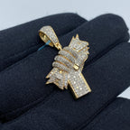 14K Gold Money Hand Diamond Pendant - additional product view 3