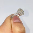 14K Gold Endless Love Circle Diamond Engagement Ring - additional product view 4