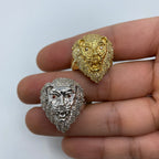 10K Gold Jeweled Lion Diamond Ring - additional product view 2