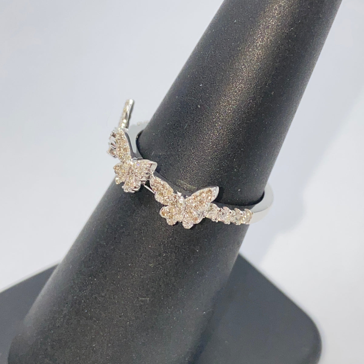 14K Gold Hashira Butterfly Diamond Ring - additional product view 9