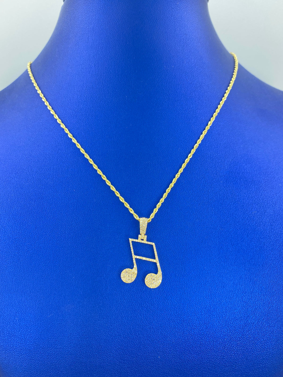 10K Gold Diamond Music Note - main product photo