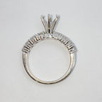 14K Gold 8 Stone Diamond Engagement Ring Setting - additional product view 14