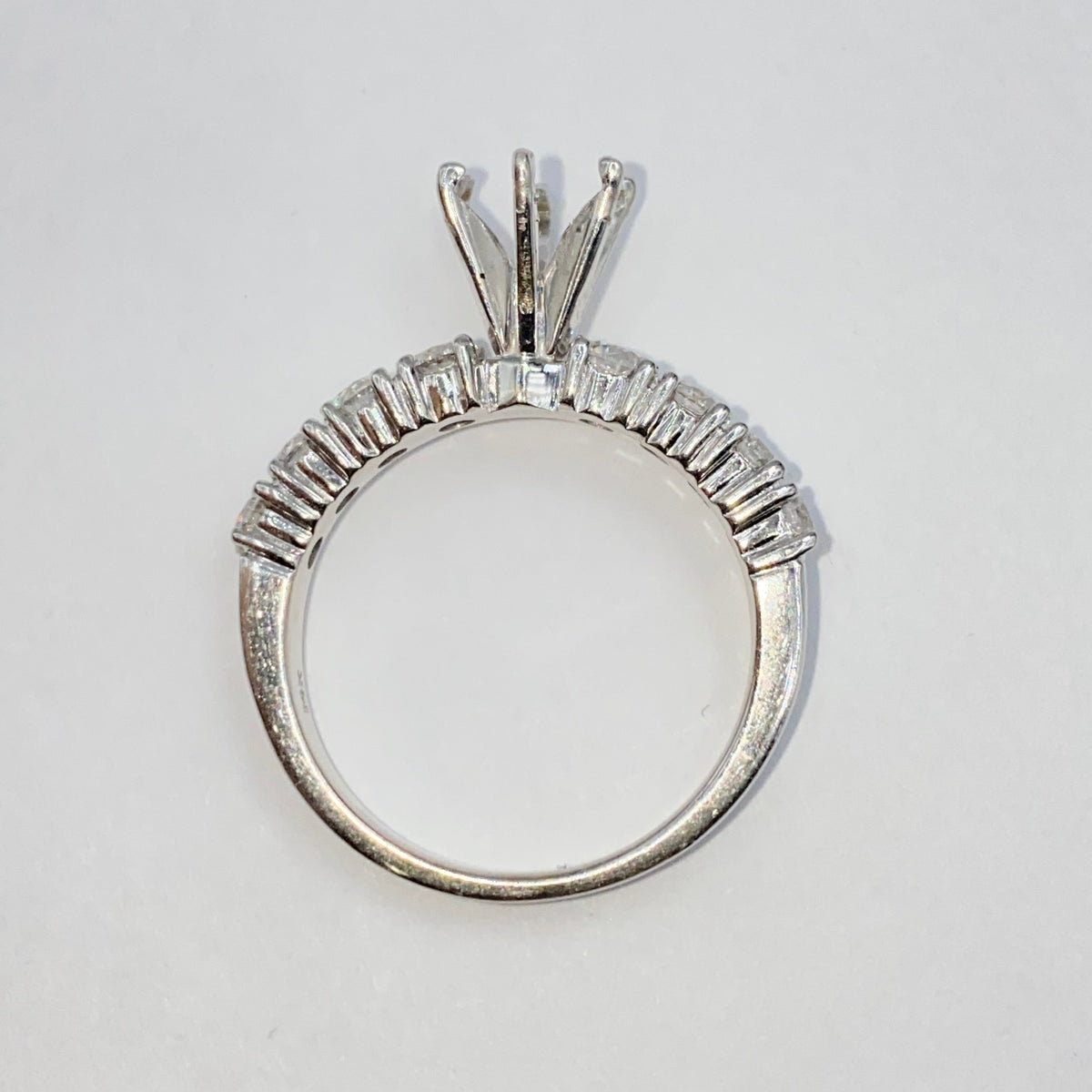 14K Gold 8 Stone Diamond Engagement Ring Setting - additional product view 14