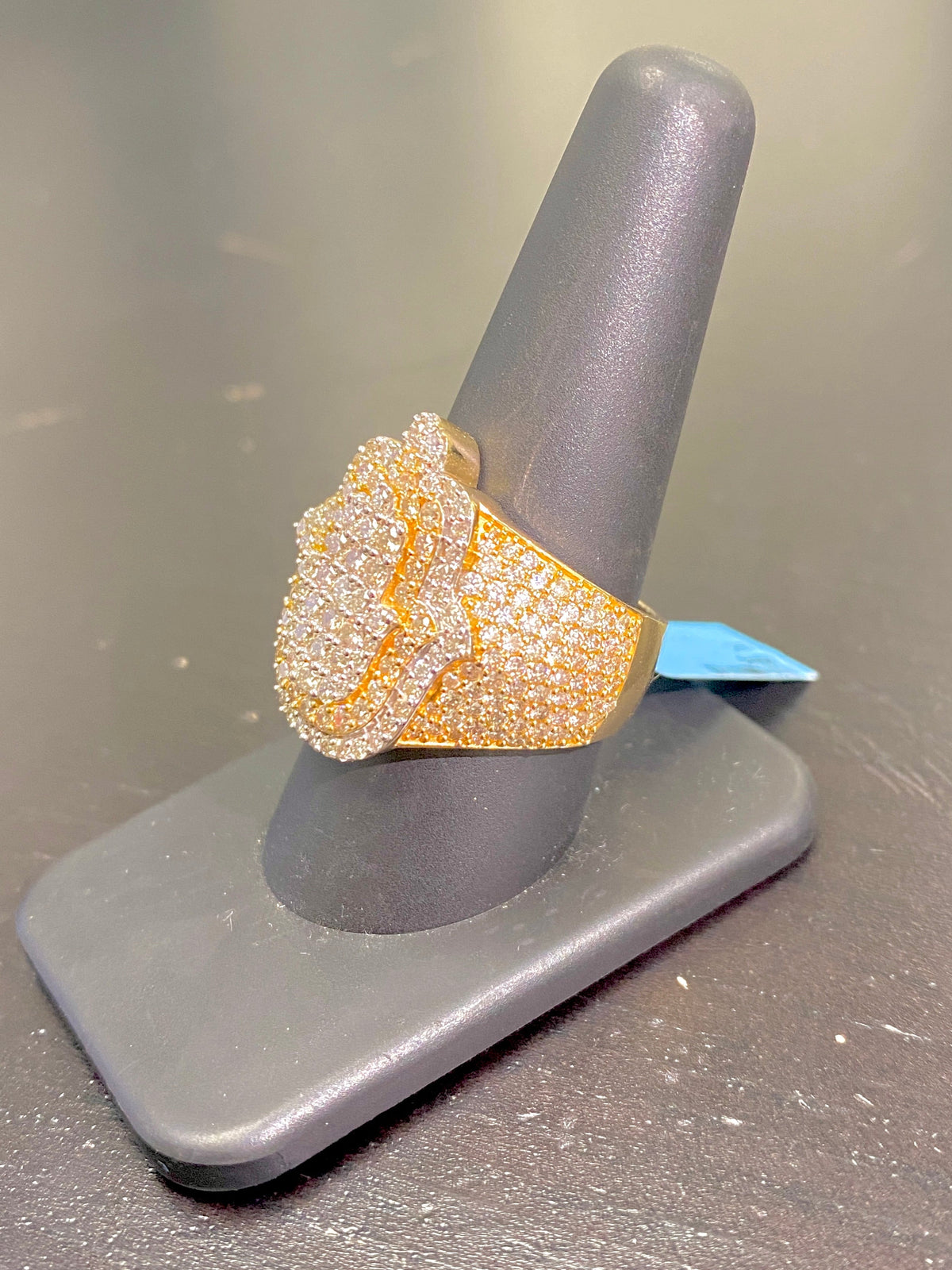 14K Gold Hamsa Diamond Ring - additional product view 3