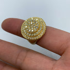 14K Gold Circle Olympus Diamond Ring - additional product view 5