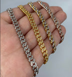 10K Gold 5.5mm Cuban Link Diamond Bracelet 7–8 in - additional product view 8