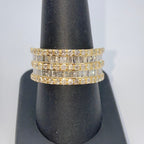 14K Gold 11M Stacked Diamond Baguette Ring - additional product view 6