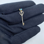 14K Gold Key Diamond Pendant - additional product view 2