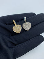 14K Gold Heart Diamond Pendant - additional product view 2