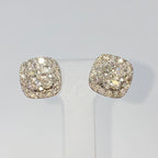 10K Gold 10mm Rounded Square Halo Diamond Ring - additional product view 2
