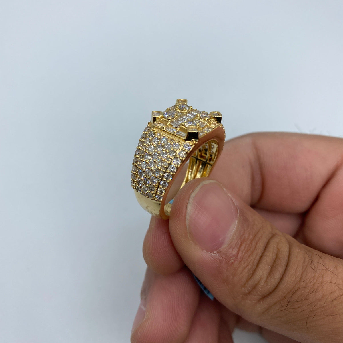 14K Gold Sahara Diamond Baguette Ring 3.9 Ct - additional product view 3