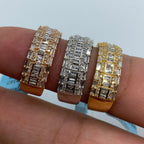 14K Gold Diamond Baguette Band Ring - additional product view 8