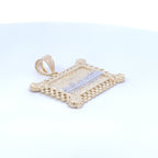 10K Gold Last Supper Pendant- 1.7 in - additional product view 3
