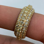 14K Gold California Eternity Diamond Ring 9.9 Ct - additional product view 3
