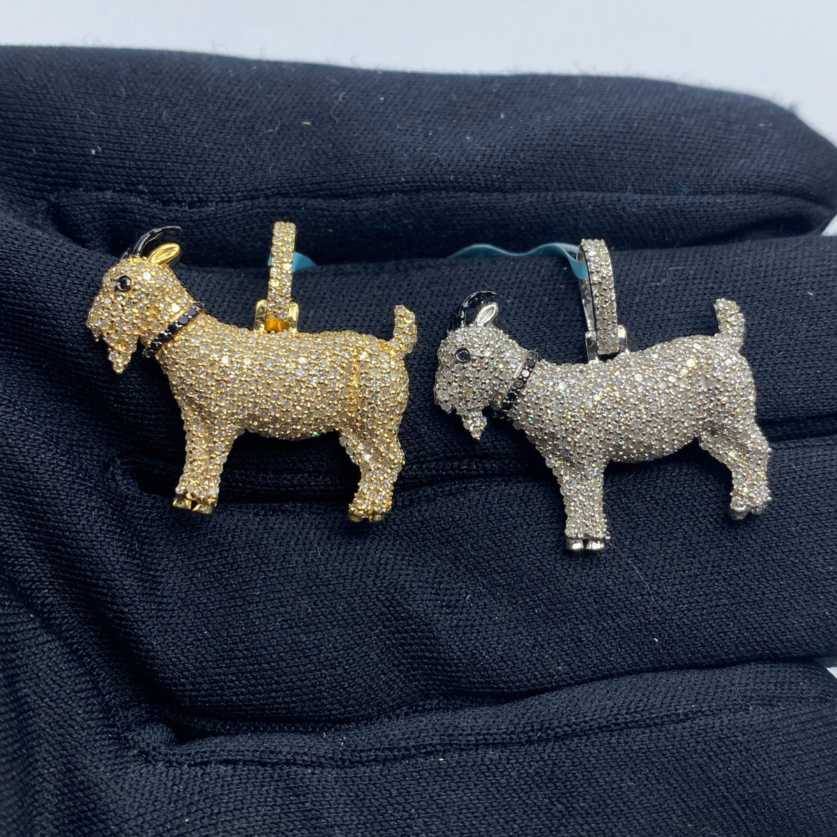 14K Gold GOAT Diamond Pendant - additional product view 4