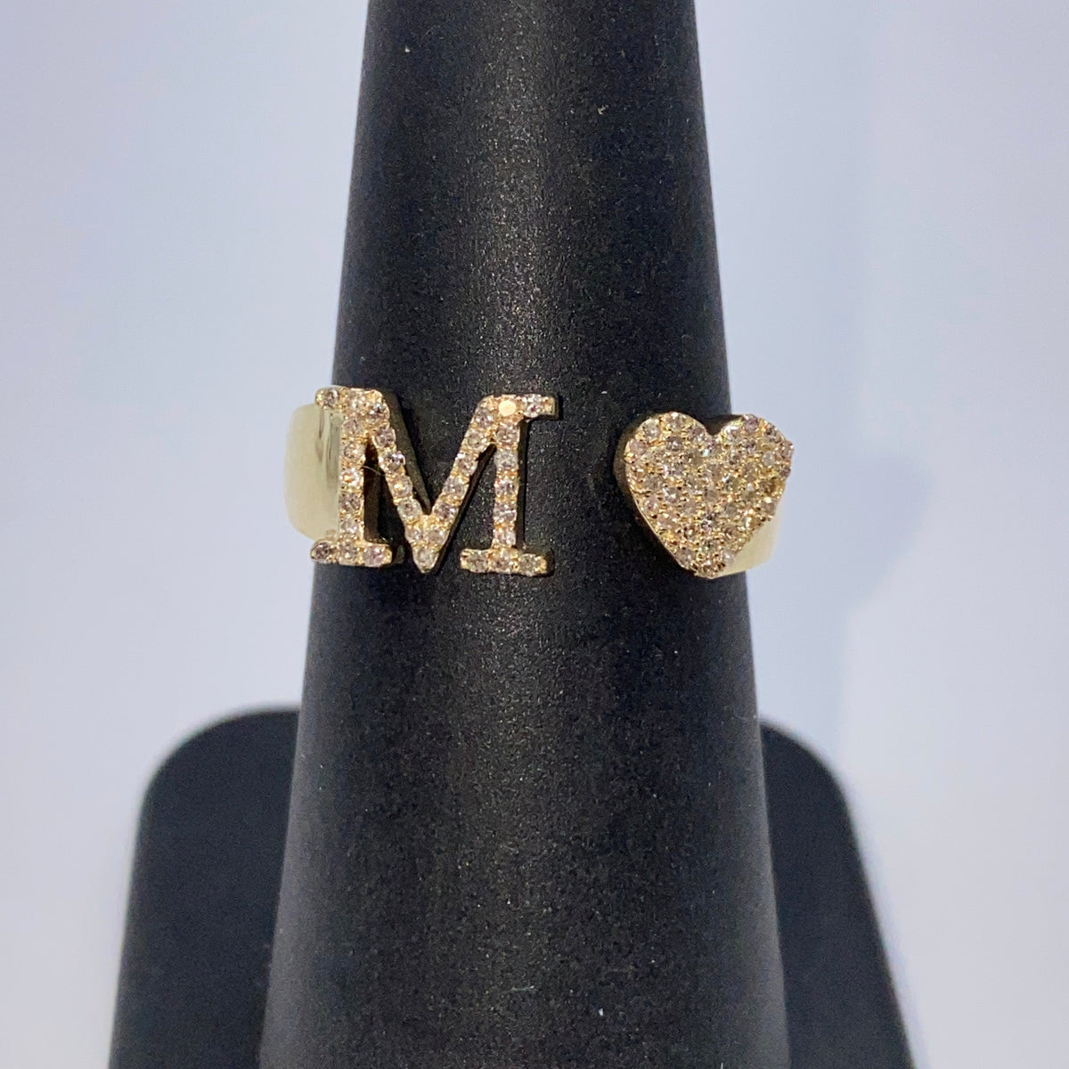 Initial Letter Heart Diamond Ring - additional product view 30