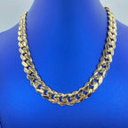 14K Gold 12.5mm Cuban Link CZ Chain 18 in - additional product view 2