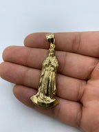 14K Gold Virgin Mary Pendant - additional product view 3