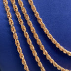 10K 4.2mm Rope Chain in Rose Gold 18–24 in - additional product view 3