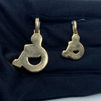 14K Gold Handicap Wheelchair Diamond Pendant - additional product view 6