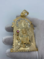 10K Gold Saint Barbara Pendant - 4.25 in - additional product view 3
