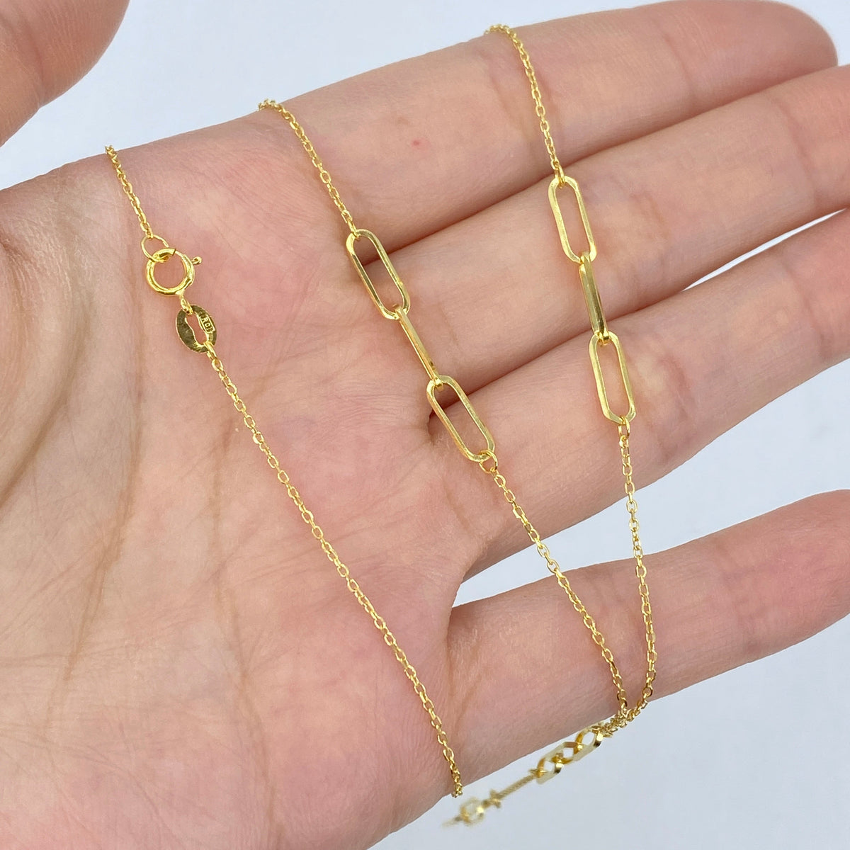 14K Gold Park Ave Lariat Necklace 17 in - additional product view 4