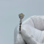14K Gold Princess Diamond Engagement Ring - additional product view 3