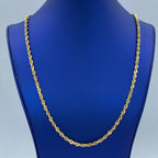 10K Gold 4mm Rope Chain 23 in - additional product view 2