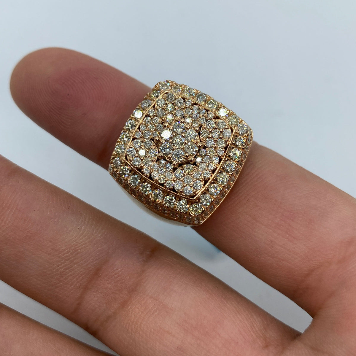 14K Gold Rose Jumbo Diamond Ring - additional product view 2