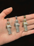 10K Gold Saint Jude Diamond Pendant - additional product view 2
