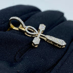 10K Gold Daily Ankh Diamond Pendant - additional product view 3
