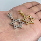 14K Gold Star of David Diamond Pendant - additional product view 10