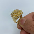 14K Gold Circle Olympus Diamond Ring - additional product view 3