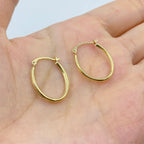 14K Gold U Hoop Earrings - additional product view 2