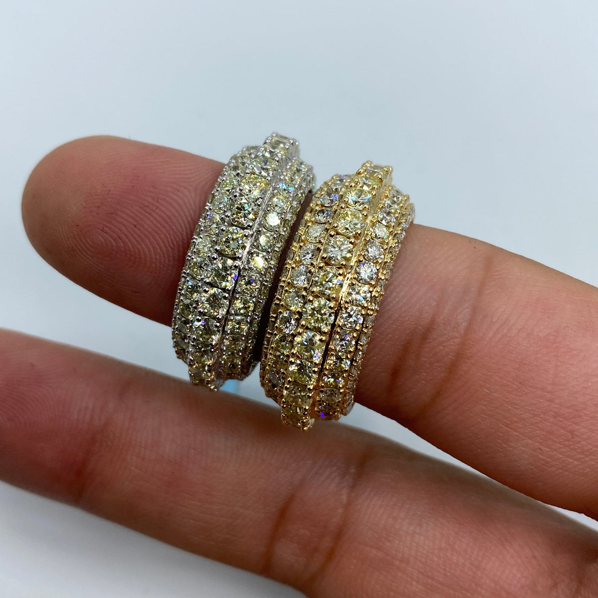 14K Gold California Eternity Diamond Ring 9.4 Ct - additional product view 6