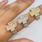 14K Gold Ankh Diamond Ring - additional product view 3